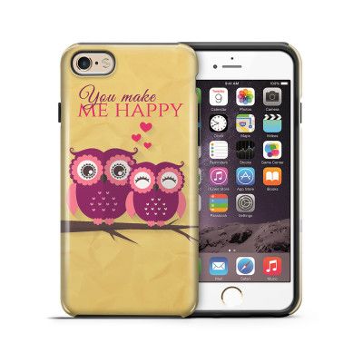 Tough mobilskal till Apple iPhone 6(S) Plus - Ugglor - You make me happy