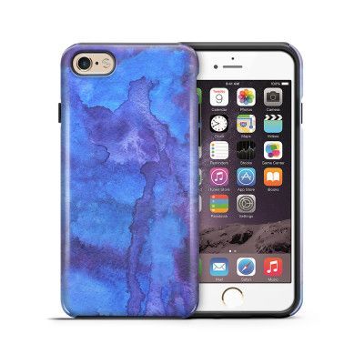 Tough mobilskal till Apple iPhone 6(S) Plus - Vattenfärg - Blå