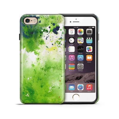 Tough mobilskal till Apple iPhone 6(S) Plus - Vattenfärg - Grön