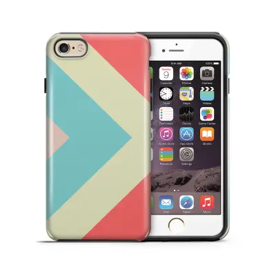 Tough mobilskal till Apple iPhone 6(S) Plus - Vinklar - Röd