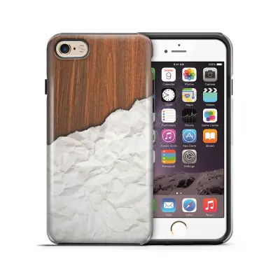 Tough mobilskal till Apple iPhone 6(S) Plus - Wooden Crumbled Paper B