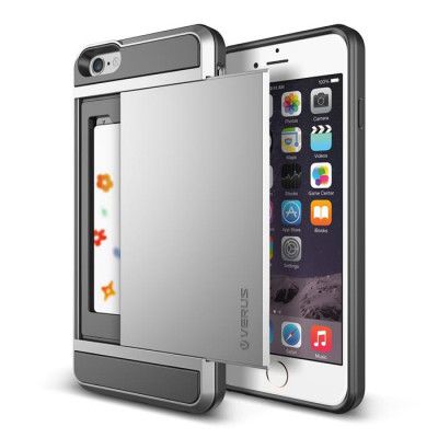 Verus Damda Slide Card Slot Skal till Apple iPhone 6(S) Plus (Silver)