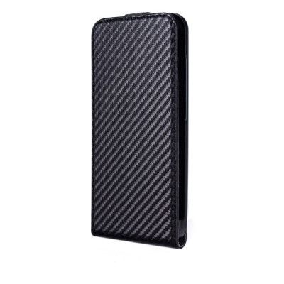 Xqisit Flipcover Carbon till Apple iPhone 6(S) Plus - Svart