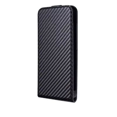 Xqisit Flipcover Carbon till Apple iPhone 6(S) Plus - Svart
