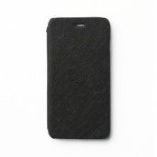 Zenus Minimal Äkta Läder Plånboksfodral till Apple iPhone 6(S) Plus (Svart)