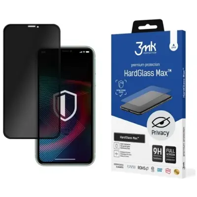 3MK iPhone 6/6S Härdat glas Skärmskyd Privacy - Vit