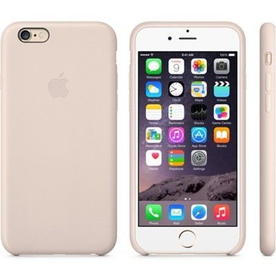 Apple Läderfodral (iPhone 6) - Blekrosa