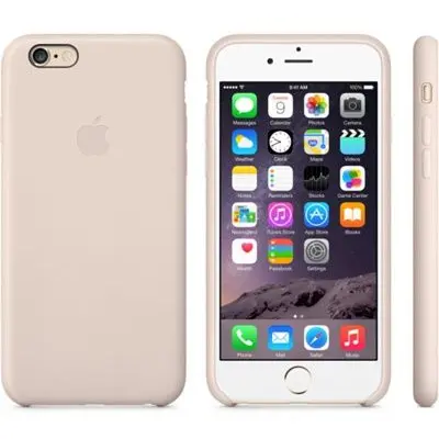 Apple Läderfodral (iPhone 6) - Blekrosa