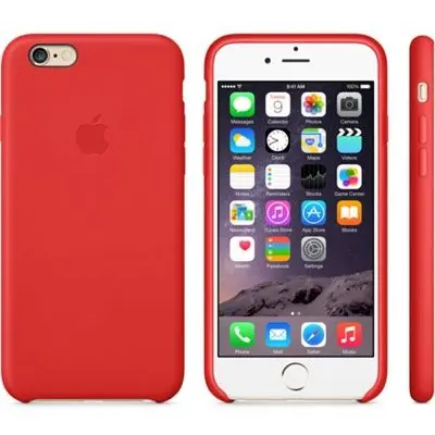 Apple Läderfodral (iPhone 6) - Röd