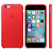 Apple Läderskal (iPhone 6/6S) - Röd