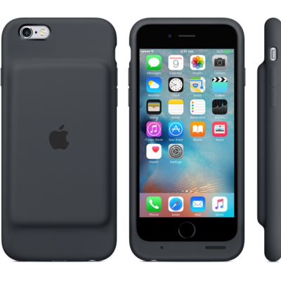 Apple Smart Battery Case (iPhone 6/6S) - Grafitgrå