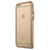 BASEUS Eternal Series Diamante Bumper Skal till Apple iPhone 6 / 6S (Rose Gold)