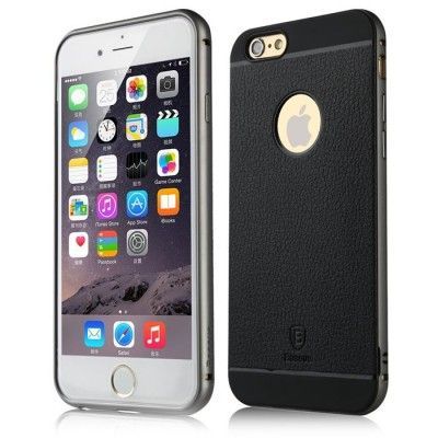 Baseus Fusion Pro Metal Frame Skal till Apple iPhone 6 / 6S - Grå