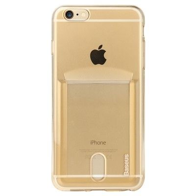 BASEUS Kangaroo Skal med kortfack till Apple iPhone 6 / 6S (Guld)