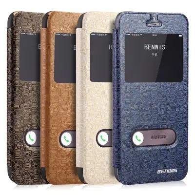 Benwis Maze Windows (iPhone 6/6S Plus) - Svart/guld