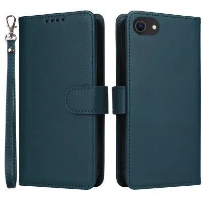BETOPNICE iPhone 6/6s/7/8/SE (2022) Plånboksfodral Konstläder - Blå