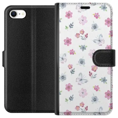 Plånboksfodral till Apple iPhone 6s med Blommor och fjärillar