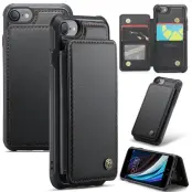 CASEME C22 Fodral för iPhone 6/6s/7/8/SE (2020/2022) Svart