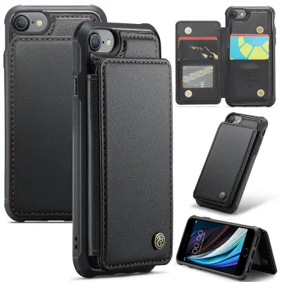 CASEME C22 Fodral för iPhone 6/6s/7/8/SE (2020/2022) Svart