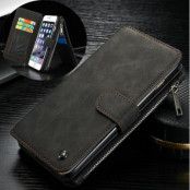 Caseme Plånboksfodral i läder till Apple iPhone 6(S) Plus - Svart