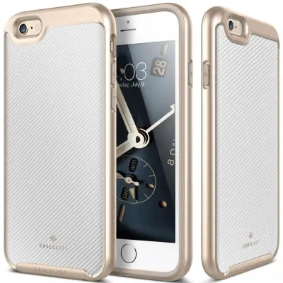 Caseology Envoy Carbon Skal till Apple iPhone 6 / 6S - Vit