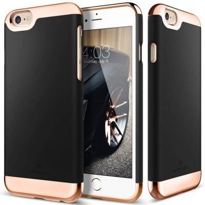 Caseology Savoy Skal till Apple iPhone 6(S) Plus (Svart - Rose Gold)