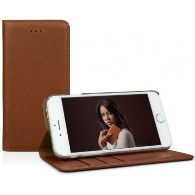 Caseual Leather Wallet (iPhone 6/6S) - Ljusbrun