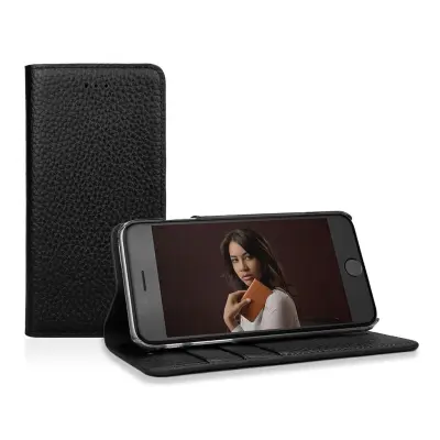 CASEual Wallet för iPhone 6/6s Plus av premium läder - Classic Black