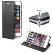 Celly Air Superslim Plånboksfodral till iPhone 6/6S - Svart