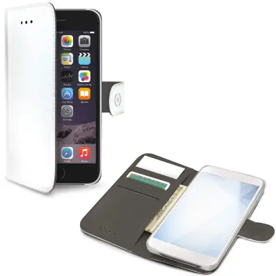 Celly Plånboksfodral till iPhone 6/6S - Vit