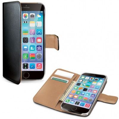Celly Wallet Case (iPhone 6/6S) - Svart