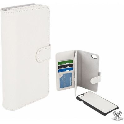 Champion Double Leather Wallet (iPhone 6/6S) - Vit