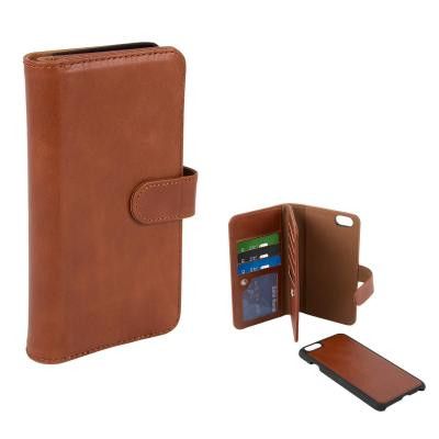 Champion Dubbel Wallet fodral för iPhone 6/6S - brun