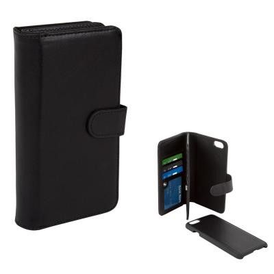 Champion Dubbel Wallet fodral för iPhone 6/6S - svart