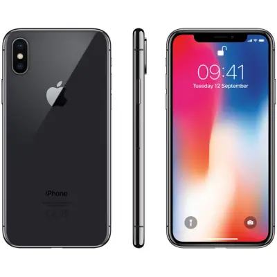 Apple iPhone X - 256GB Rymdgrå