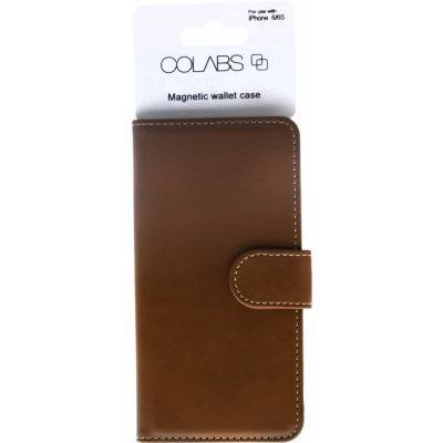 Colabs Magnetic Wallet Case (iPhone 6/6S) - Brun