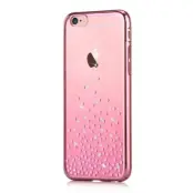Comma Skal med Swarovski-stenar till Apple iPhone 6(S) Plus - Polka (RoseGold)