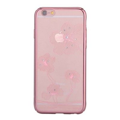 Comma Skal med Swarovski-stenar till Apple iPhone 6(S) Plus - RoseGold
