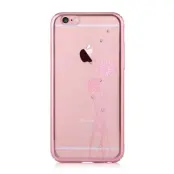 Comma Skal med Swarovski-stenar till iPhone 6 / 6S -  Cornflower (RoseGold)