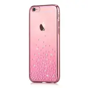 Comma Skal med Swarovski-stenar till iPhone 6 / 6S - Polka (RoseGold)