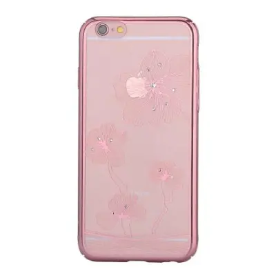Comma Skal med Swarovski-stenar till iPhone 6 / 6S - Rose Gold