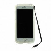 Connect Flash Light Skal med inbyggd USB-kabel till iPhone 6 / 6S  - Svart