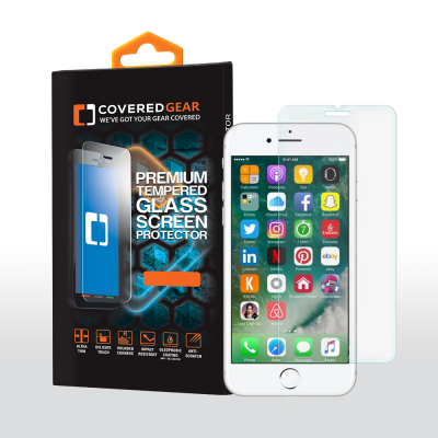 CoveredGear härdat glas skärmskydd till iPhone 8/7/6