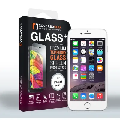 CoveredGear Härdat Glas Skärmskydd till iPhone 6/6S