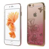 Crawford Skal med Swarovski-stenar till iPhone 6 / 6S - Flower&Butterfly