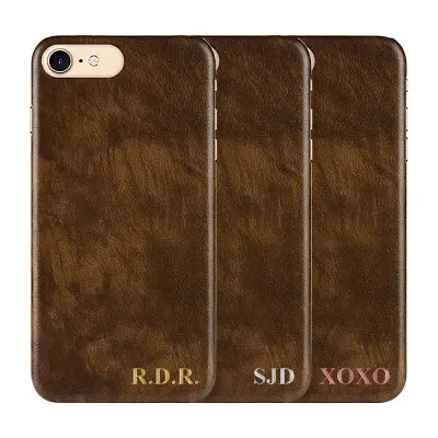 Designa själv - iPhone 6/6S konstläder skal - BRUN