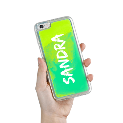 Designa Själv Neon Sand skal iPhone 6/6s - Grön