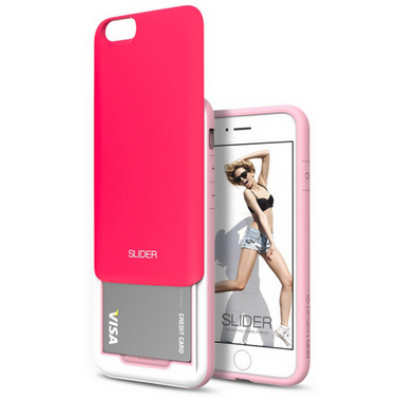 DesignSkin Slider Case (iPhone 6/6S) - Mörkrosa