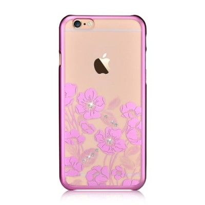 Devia skal med Swarovski-stenar till iPhone 6 / 6S - Magenta