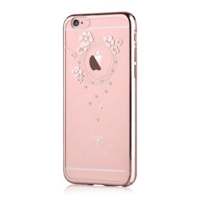 Devia Skal med Swarovski-Stenar till Apple iPhone 6(S) Plus - Garland Rosegold
